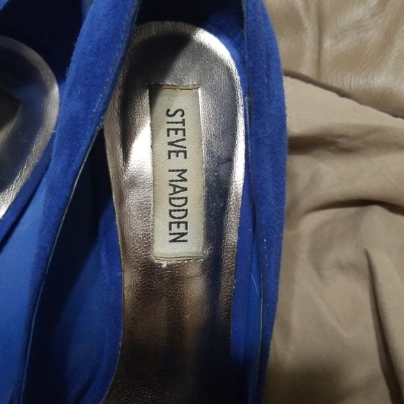 ☆☆ Open toe Blue high heel Steve Madden - Picture 7 of 8